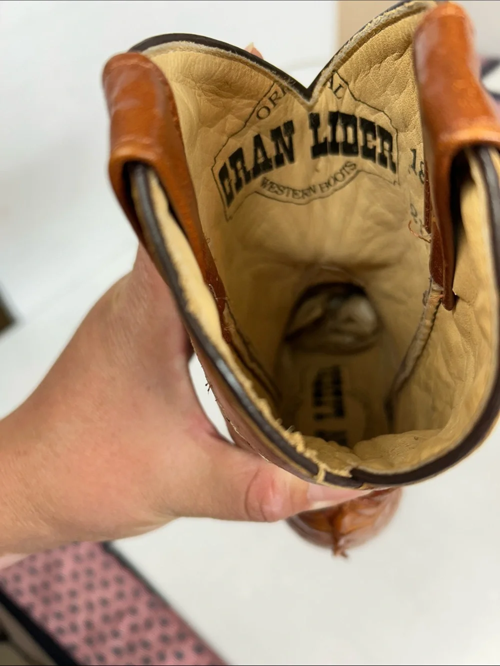 Brown Croc-Embossed Western Ankle Boots - kid's